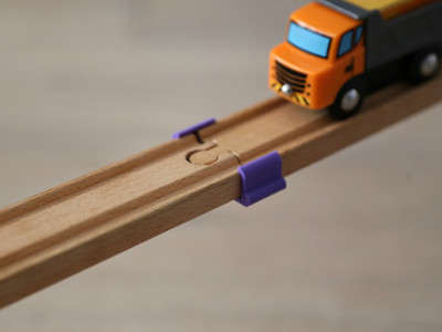 Supportless wooden train track bridge spans - Pack of 8 - BRIO, HAPE, IKEA