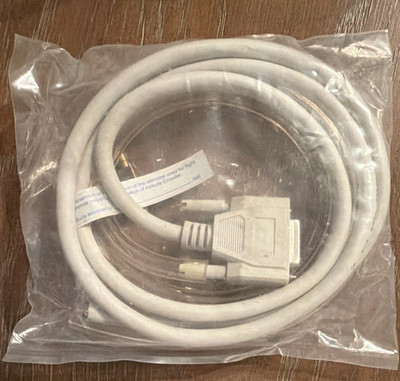 IEEE 1284 DB25 Parallel Male to PS/2 Round Cable, White, 1-4 ft