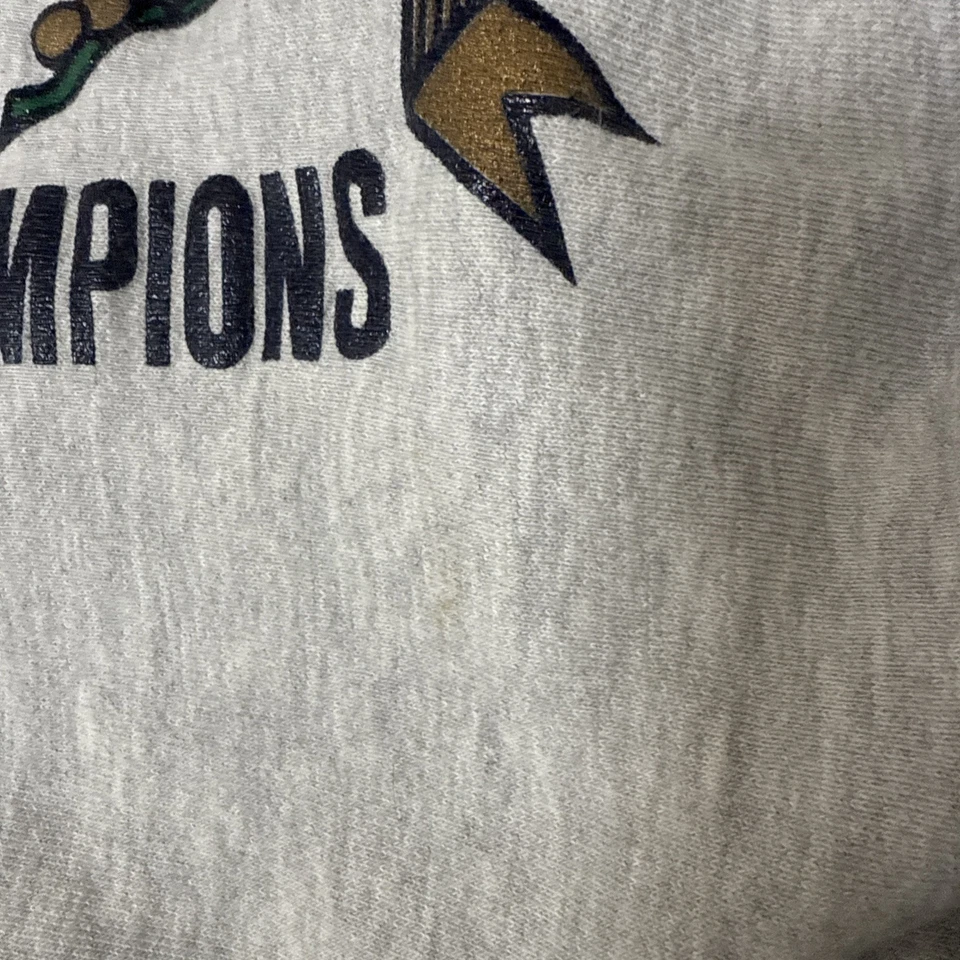 SUDADERA DE COLECCIÓN 1988 CAMPEÓN TEJIDO INVERSO CALENTAMIENTO NOTRE DAME CAMPEONES DE FÚTBOL XXL Foto 3 de 4