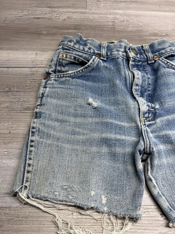 Pantalones de mezclilla Lee Children vintage años 80 desgastados talla 24x13 lavado claro Foto 4 de 4