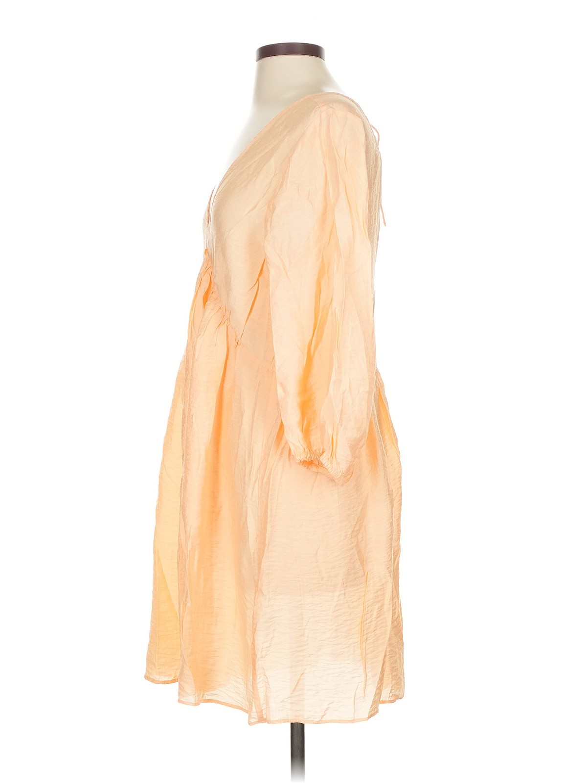 H&M Women Yellow Casual Dress S thumbnail 4