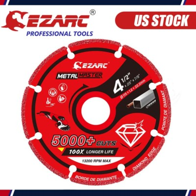 #ad #ad EZARC Diamond Cutting Wheel 4 1 2 x 7 8 IN Cut Wheel for Metal Rebar Steel Iron $18.99