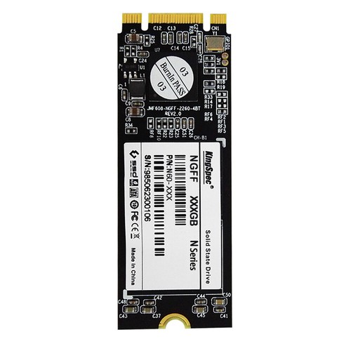 128GB KingSpec M.2 NGFF SSD 42mm Solid State Disk - Picture 2 of 3