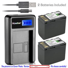 Kastar Battery LCD USB Charger for JVC BN-VF823 BN-VF823U  JVC GZ-HD5 Camcorder