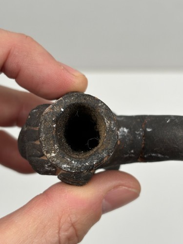 Ancienne Pipe Anthropomorphe en Terre cuite Amérique du Sud ? Antiquité - Bild 10 von 16