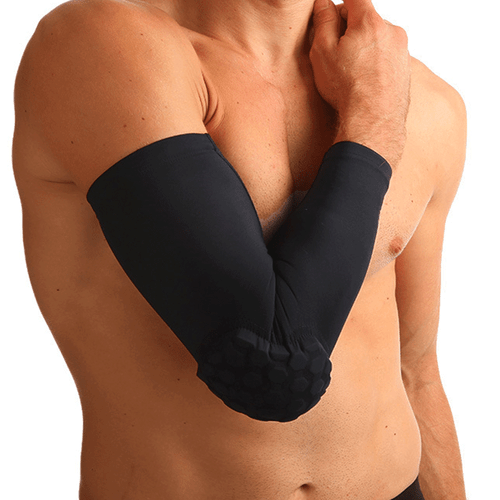 Compression Sleeve Arm Elbow Support Brace Joint Honeycomb Pad Arthritis Fitness - Picture 14 of 19