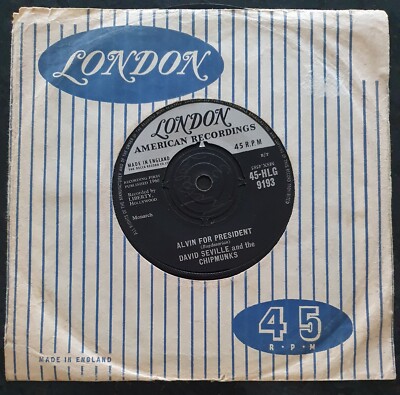 DAVID SEVILLE & THE CHIPMUNKS - Alvin for President - London - HLG 9193 - VG+