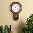 Pendulum Wall Clock with Battery Operated - Decorative Wall Clocks for Decor