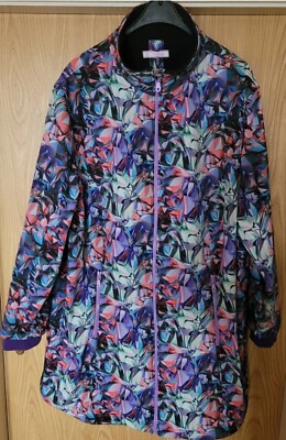  TeRess Sportswear LongJacke Mehrfarbig Neu Damen Gr.58 60 bitte Maße beachten