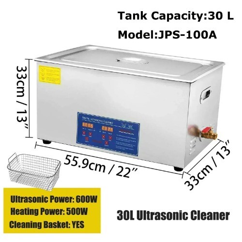 Ultraschallreiniger 2L 6L Digital Timer Edelstahl Bad Gläser Uhr Reinigen - Bild 13 von 32