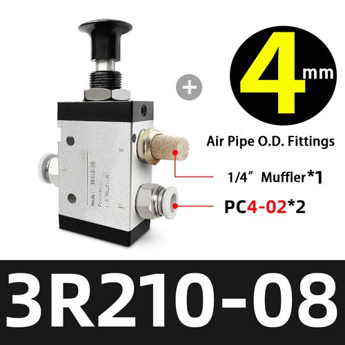Pneumatic Air Valve 4r210-08 5port 2position Manual Hand Pull Push Lever Control - Picture 15 of 19