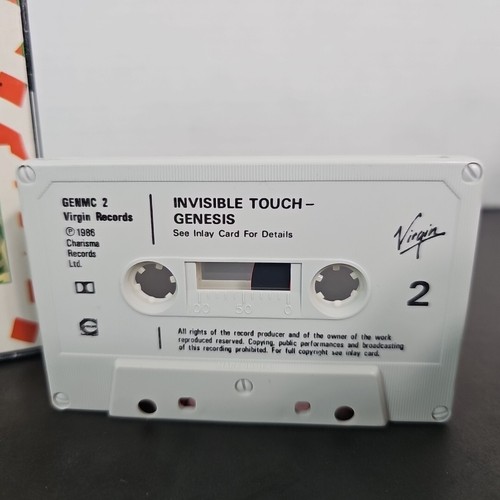 Genesis Invisible Touch Music Cassette Tape GEN MC2 Virgin 1986 Original - Picture 3 of 6
