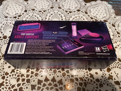 Hasbro Midnight Taboo Game Unspeakable Late Night Fun! Adult Game C0418 - Picture 15 of 15