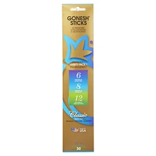 Gonesh Incense Sticks - 8 Packs - Variety #1 ( 6/8/12 ) - 20 Sticks Per Pack