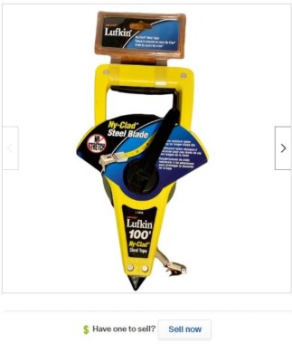 Lufkin L1806 1/2'' x 100'  Hi-Viz Yellow Ny-Clad Tape Brand New