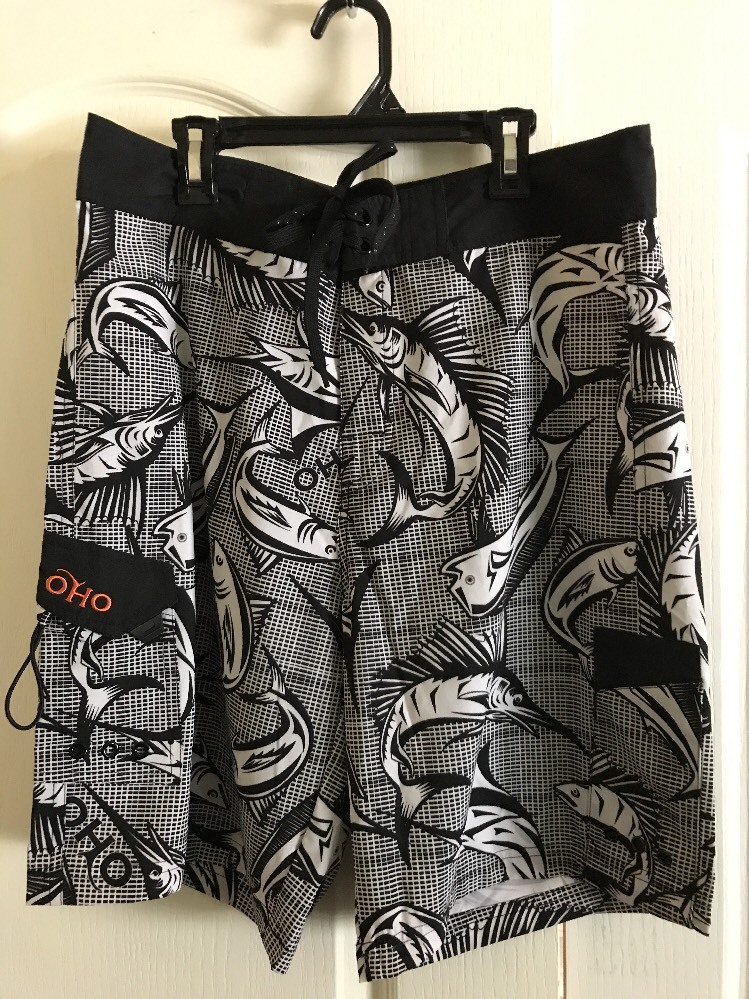 Old Harbor Outfitters Men's Board Shorts Bathing Suit Trunks Samoa Sz