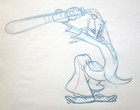1942 GOOFY HOW TO PLAY BASEBALL ORIGINAL PRODUCTION cel DRAWING Walt Disney