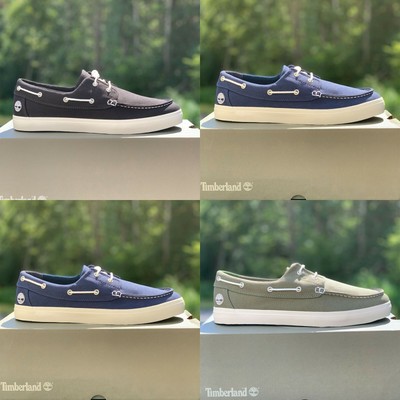 Cotton Canvas Boat Shoes 