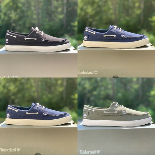 Cotton Canvas Boat Shoes 