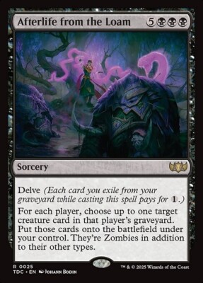*MtG: AFTERLIFE FROM THE LOAM - Commander Tarkir: Dragonstorm Rare - magicman*