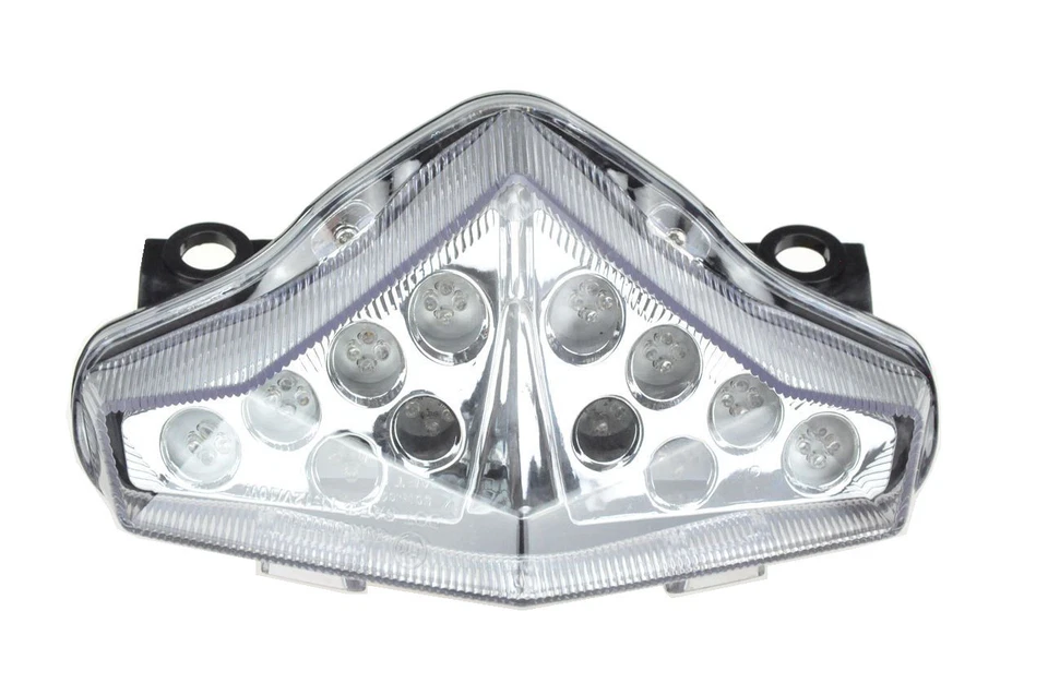 Luz trasera LED y señal de giro delantera apta para Kawasaki 12-16 Ninja 650 ER-6F transparente Foto 2 de 4