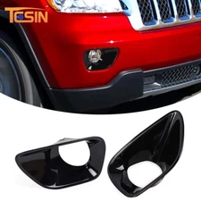 Front Fog Light Lamp Cover Trim For Jeep Grand Cherokee 11-13 Black Accessories