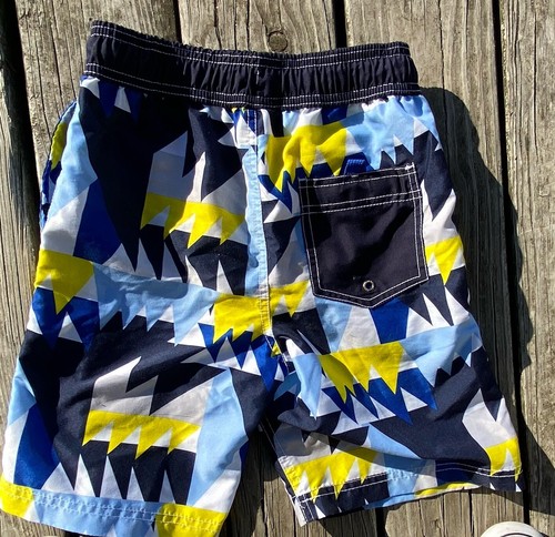Nautica Swim Shorts Board Shorts Youth Geometric Nautical Flag Sz 8 Boys #e8 - Picture 10 of 10