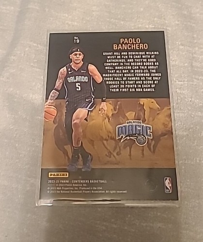 2023 Panini Contenders Paolo Banchero Rookie Stallions - Picture 4 of 4