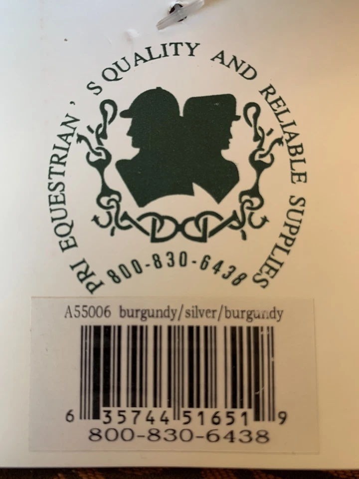 Lote de 3 almohadillas de sillín de salto PRI Continental A/P NUEVAS Borgoña Foto 3 de 4