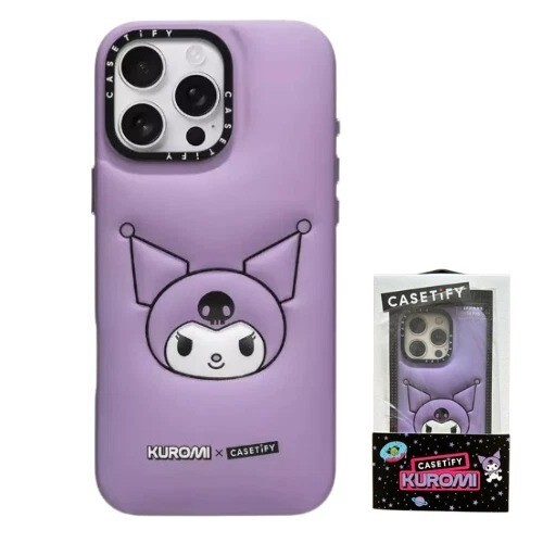 iPhoneアクセサリー CASETIFY KUROMI ROCKET iPhone16pro Get ready to blast off with the Kuromi Rocket Collectible