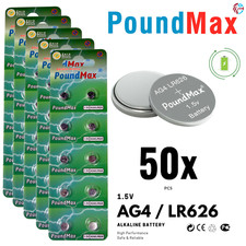 50 X AG4 LR626 Batteries 1.5V - For Watches, Toys, Medical Devices, LED