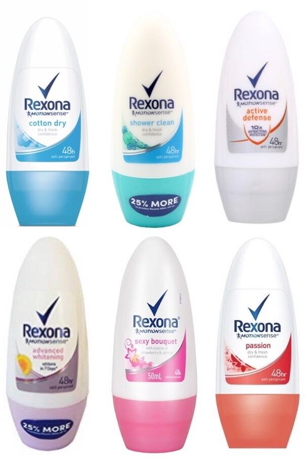 REXONA Women Cotton Dry Roll On Deodorant 50ml -Ultra-dry antiperspirant  protection with Motionsense the more