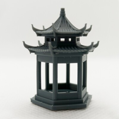 Yao's Studi1/87 Double Layer Ancient Style Hexagonal Pavilion Architecture Model