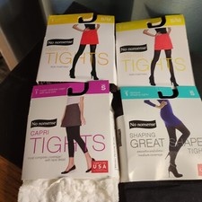 No Nonsense Fashion Tights 2 Sz S/M Open Work 1 Sz S Opaque Capri 1 Sm Opaque B