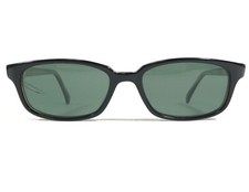 Morgenthal Frederics Sunglasses 641 342 Black Rectangular Frames w Green Lenses