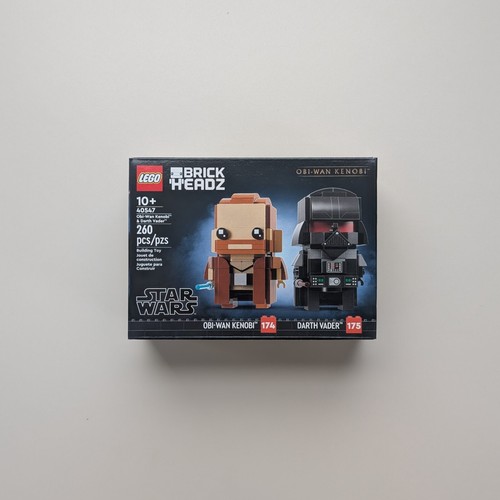Lego BrickHeadz Star Wars Obi-Wan Kenobi & Darth Vader 40547 New