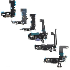 New For iPhone 11 12 13 Mini 12 Pro Max Charging Port Dock Mic Flex Replacement