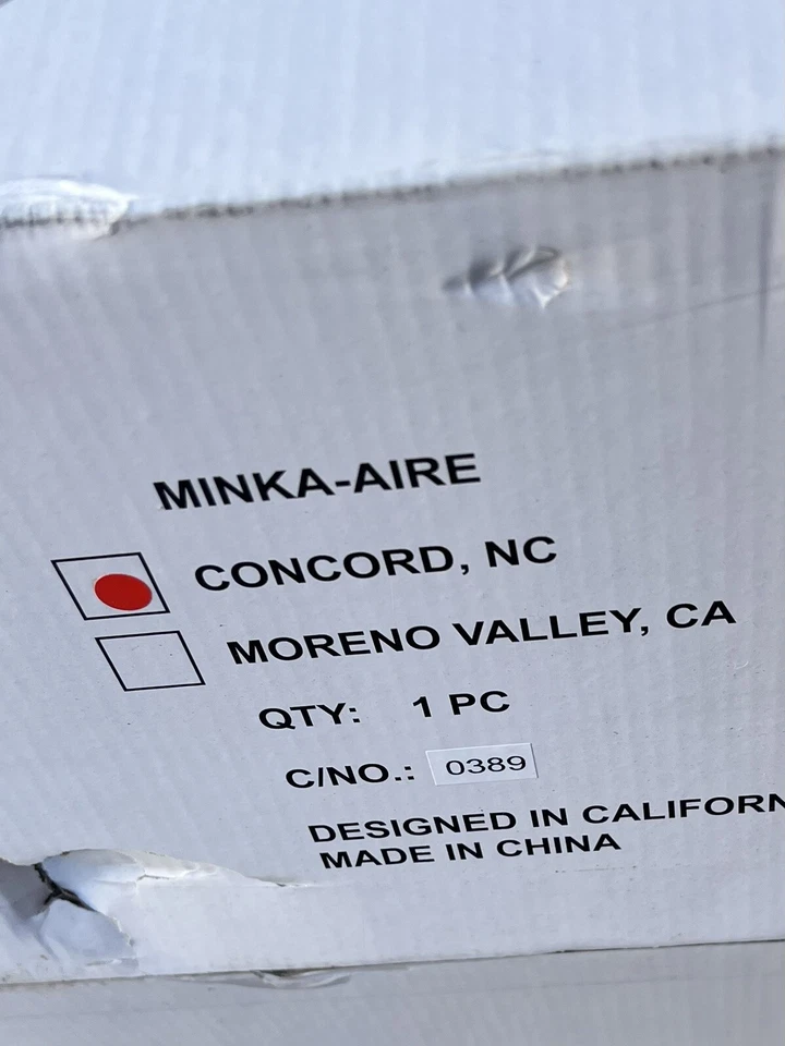 Новый MinkaAire дерева 3 лезвия волны потолочный вентилятор с пультом совершенно новый в коробке - Изображение 4 из 4