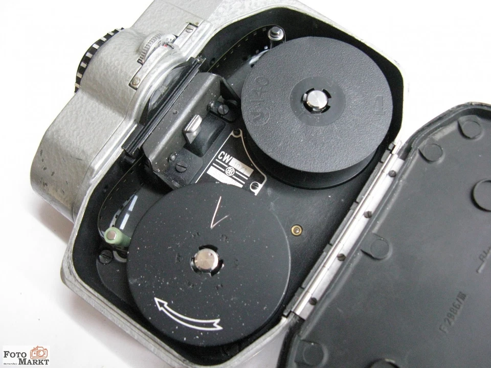 Set: Bauer 88 G Normal 8 Filmkamera Objektiv Rodenstock 12,5 + Tele 37,5 mm lens - Bild 4 von 4