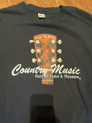 Vintage Anvil Black Shirt Country Music Hall Of Fame & Museum Made In USA 2xl