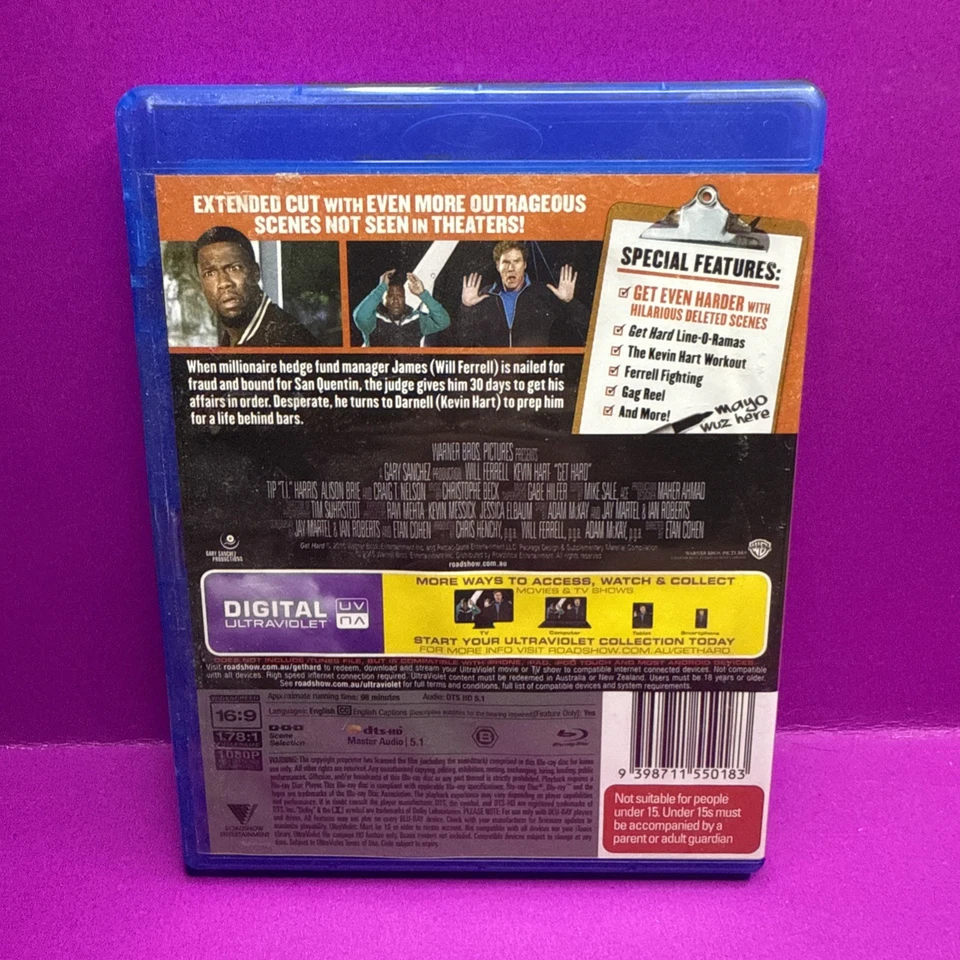 Get Hard - Movie Collection Blu Ray Region B - image 2 of 3
