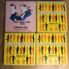 Blackhawk Films 8mm Charlie Chaplin Laurel  Hardy 4 Movie Reels
