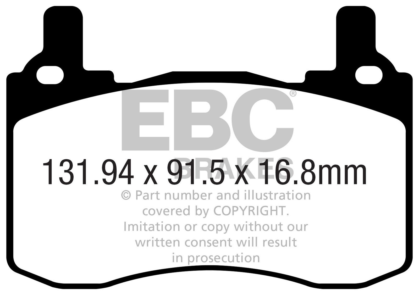 EBC DP42357R BRAKE PAD SET DISC BRAKE Rear