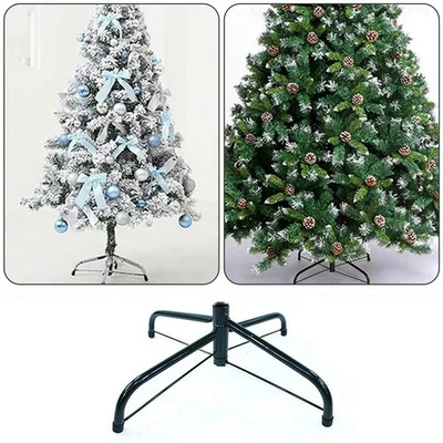 HEAVY DUTY 6/8FT METAL CHRISTMAS TREE STAND FOLDING XMAS TREE HOLDER BASE