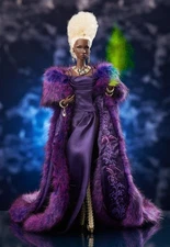 No Doll~12.5" Integrity Toys Divining Beauty Adele Plum Satin Embroidered Cape