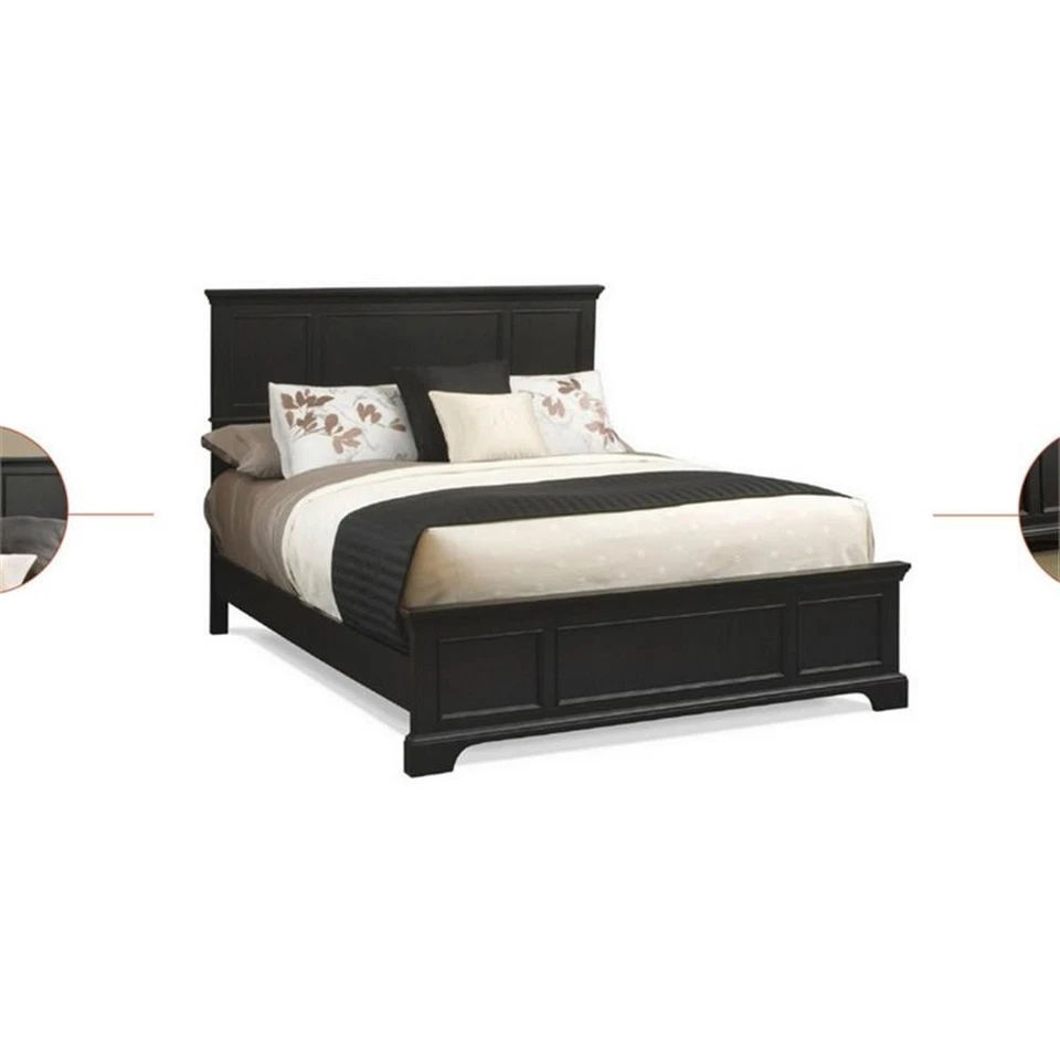 Cama King Homestyles Bedford Wood preta - Imagem 3 de 4