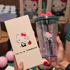 Limited Edition Starbucks 2025 Hello Kitty Cold cup Gift with box_16oz