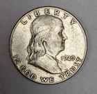 1949 P Franklin Silver Half Dollar