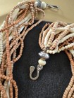 Vintage Multi Strand Beaded Necklace - Tribal / Boho Statement Necklace — photo 6