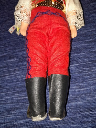 Traditional Czechoslovakian Folk Art Czechoslovak Boy Doll 12" Vintage 70s - Picture 9 of 10